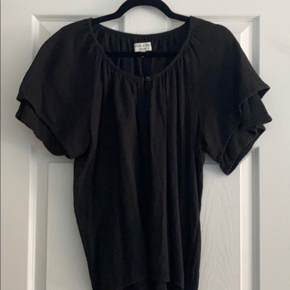 Madewell tiered sleeve top